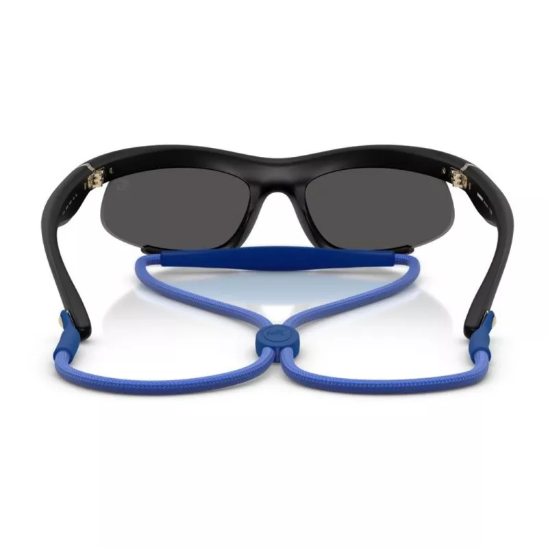 Burberry BE4462-345287 Moteriški akiniai nuo saulės Geometriniai Skaidrūs pilki acetatiniai rėmeliai Tamsiai pilki lęšiai 64/20/125 mm