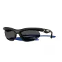 Burberry BE4462-345287 Moteriški akiniai nuo saulės Geometriniai Skaidrūs pilki acetatiniai rėmeliai Tamsiai pilki lęšiai 64/20/125 mm