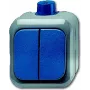 Busch-Jaeger 1084-0-0839 perjungiklio įdėklas, 1-polio perjungiamasis, 10 AX, 250 V, įleidžiamas, mėlynas/pilkas