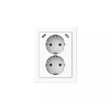 BUSCH-JAEGER 2TKA00006023 Safety+ USB-C dvigubas kištukinis lizdas, Alpinweiß