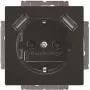 BUSCH-JAEGER BJ 20 EUCB2USB-81 SCHUKO kištukinis lizdas su 2 USB prievadais, Alpinės baltos spalvos