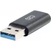 C2G USB C į USB adapteris – SuperSpeed USB adapteris – 5Gbps – USB-C moteriškas į USB-A vyrišką – USB 3.0 – Lietas – Juodas