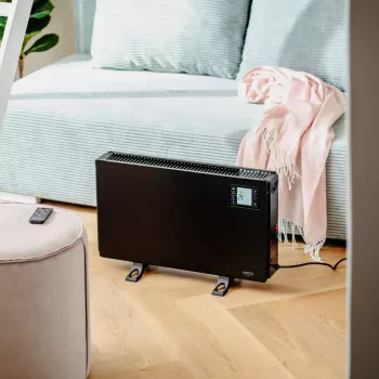 CAMRY CR 7739B 2000W konvekcinis šildytuvas su LCD ekranu ir nuotolinio valdymo pulteliu, baltas