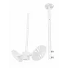 Camsafe CS20-KSO2 Universalus sieninis/lubinis laikiklis CCTV kameroms, baltas, aliuminis, 3 kg apkrova