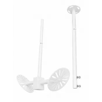 Camsafe CS20-KSO2 Universalus sieninis/lubinis laikiklis CCTV kameroms, baltas, aliuminis, 3 kg apkrova