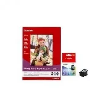 Canon CL-511 ChromaLife rašalas ir GP-501 blizgus foto popierius (100 lapų, 10x15 cm, 170 g/m²) 2972B008