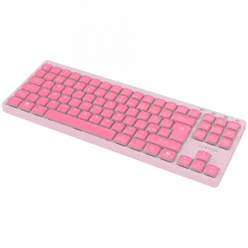 CANYON klaviatūra OnType 10 Low Profile EN Laidinė Rožinė