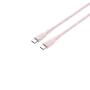 CANYON USB-C to USB-C kabelis 60W 1m Silikoninis Pink Sand