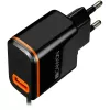 Canyon sieninis įkroviklis su USB Type-C laidu, 2.1A, juodas