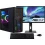 CAPTIVA PC Power Starter R80-035 TFT rinkinys (AMD Ryzen 5 5600G, 32GB DDR4, 1TB SSD, DVD-RW, MSI, WLAN, Windows 11 Home 64-bit) - stalinis kompiuteris su monitoriumi, klaviatūra, pele