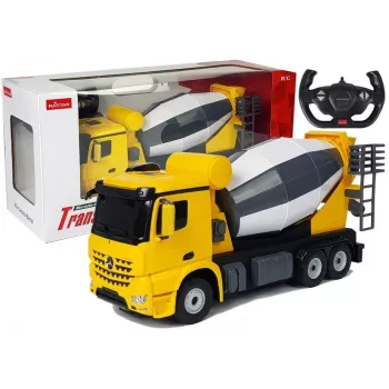 Valdomas automobilis R/C Mercedes-Benz Arocs Rastar 1:14 Geltonas