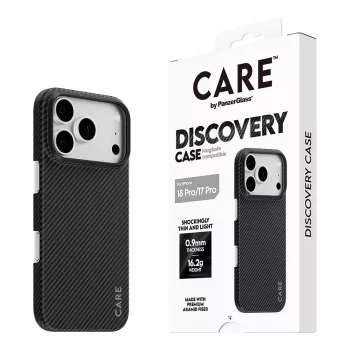 CARE by PanzerGlass Discovery dėklas su MagSafe, skirtas iPhone 17 Pro - permatomas