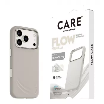 CARE by PanzerGlass Flow Case Vanilla su MagSafe, skirtas iPhone 17 Pro