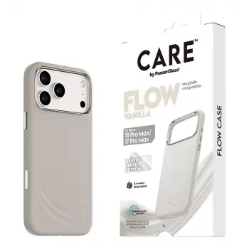 CARE by PanzerGlass Flow Case Vanilla su MagSafe, skirtas iPhone 17 Pro Max