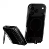 CARE by PanzerGlass “Kickstand” dėklas Smokey su juodu MagSafe skirtas iPhone 17 Pro Max