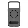 CARE by PanzerGlass “Kickstand” dėklas Smokey su juodu MagSafe skirtas iPhone 17 Pro Max