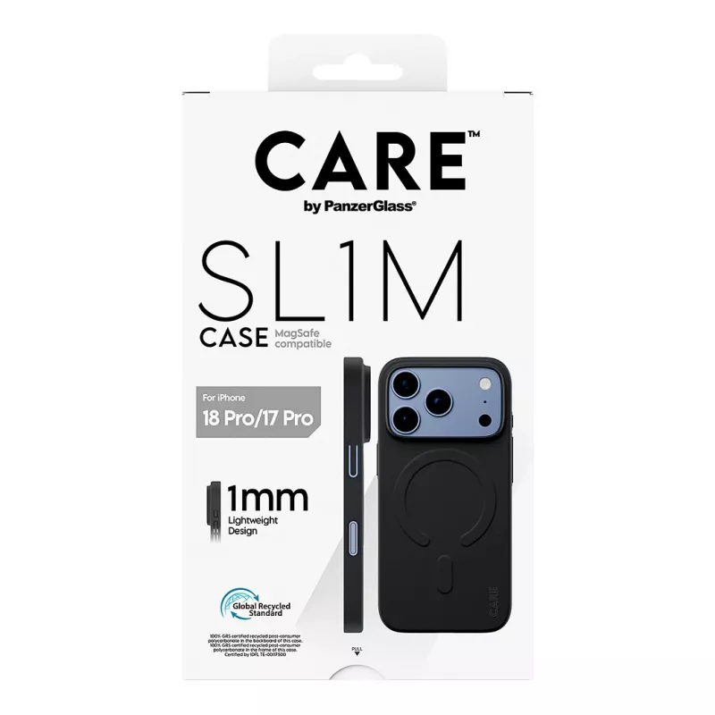 CARE by PanzerGlass SL1M dėklas su MagSafe iPhone 17 Pro - juodas