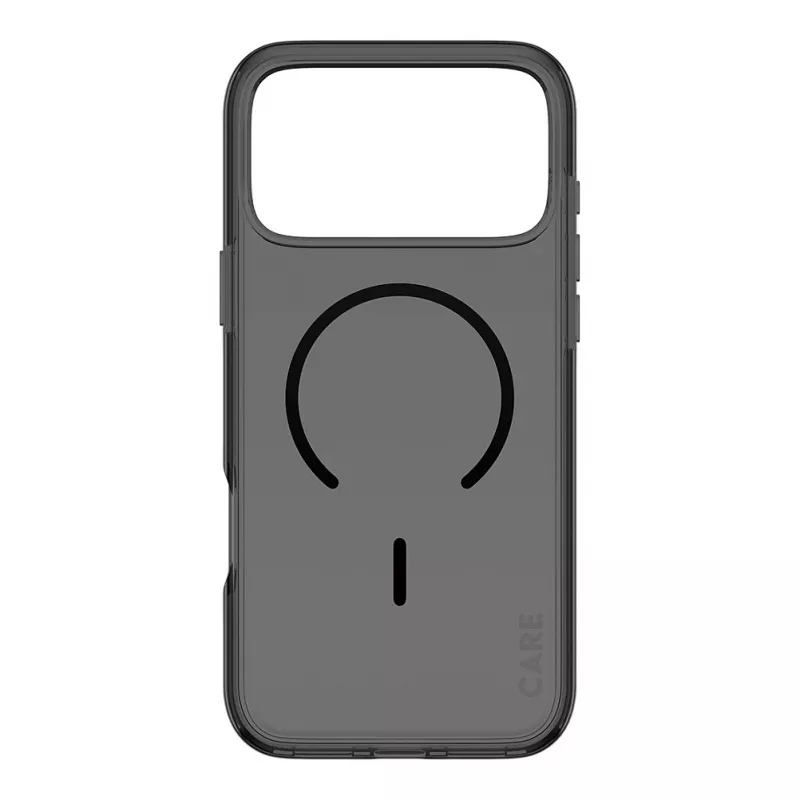 CARE by PanzerGlass Smokey dėklas su juodu MagSafe iPhone 17 Pro Max