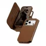 CARE by PanzerGlass Tango 2-in-1 dėklas su pinigine, rudas, su MagSafe, skirtas iPhone 17 Pro