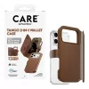 CARE by PanzerGlass Tango 2-in-1 piniginis dėklas rudas su MagSafe, skirtas iPhone 17 Pro Max