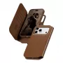CARE by PanzerGlass Tango 2-in-1 piniginis dėklas rudas su MagSafe, skirtas iPhone 17 Pro Max