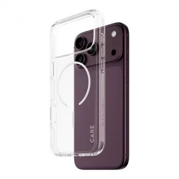 CARE by PanzerGlass Urban Explorer dėklas permatomas su baltu MagSafe iPhone 17 Pro Max