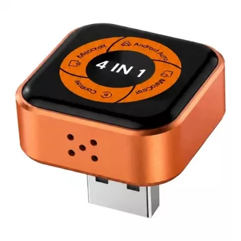 CARLINKIT Mini Ultra 6 belaidis adapteris, skirtas CarPlay ir Android Auto – juodas