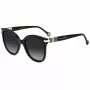 CAROLINA HERRERA HER0134S807 Moteriški Akiniai nuo Saulės - Juodas Acetato Rėmelis, Pilki Polikarbonato Lęšiai, 55/21/145 mm