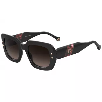 Carolina Herrera HER0186SGUU Moteriški kvadratiniai akiniai nuo saulės Havana Brown Gradient 52mm