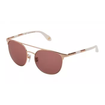 CAROLINA HERRERA NY Moteriški Akiniai Nuo Saulės SHN051M5408FC - Rudi Havana Acetato Kvadratiniai Rėmeliai su Rudais Gradientiniais Lęšiais 54/18/140 mm