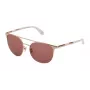 CAROLINA HERRERA NY Moteriški Akiniai Nuo Saulės SHN051M5408FC - Rudi Havana Acetato Kvadratiniai Rėmeliai su Rudais Gradientiniais Lęšiais 54/18/140 mm
