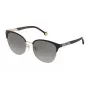 CAROLINA HERRERA SHE119560302 Moteriški akiniai nuo saulės - Havana acetato rėmelis, rudi gradientiniai lęšiai, 56/18/135 mm