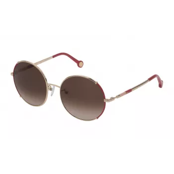 Carolina Herrera SHE152 Moteriški Akiniai nuo Saulės - Kačių Akies Rėmelis, UV400 Apsauga, Havana/Gradient Brown