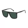 Carrera 278/S vyriški stačiakampiai akiniai nuo saulės 58mm – UV400, juodas rėmelis, pilki lęšiai