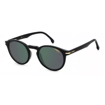 Carrera 301S80 Unisex akiniai - juodas rėmelis, pilki lęšiai, 50/23/145 mm