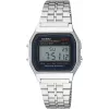 CASIO A-159WA-N1 Unisex Digital Quartz Watch, 33mm, Silver/Grey