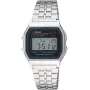 CASIO A-159WA-N1 Unisex Digital Quartz Watch, 33mm, Silver/Grey