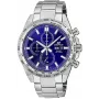 CASIO Edifice EFR-574D-2AVUEF Vyriškas Analoginis Kvarcinis Laikrodis, 42,3 mm, Mėlynas Ciferblatas, Nerūdijančio Plieno Apyrankė