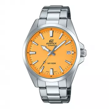 CASIO Edifice EFV100D-9AVUEF Vyriškas analoginis kvarcinis laikrodis 42mm nerūdijantis plienas juodas ciferblatas auksiniai akcentai