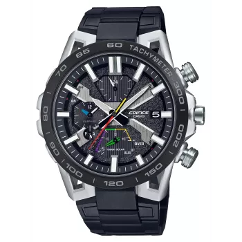 CASIO EQB-2000DC-1AER Edifice Bluetooth Tough Solar Vyriškas Laikrodis 55,6mm Juodas