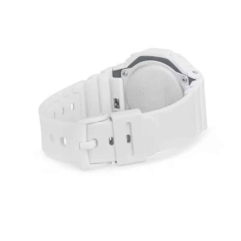 Casio GMA-S2100MD-7AE moteriškas analoginis-skaitmeninis kvarcinis laikrodis, 46,2 mm, baltos dervos apyrankė