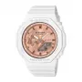 Casio GMA-S2100MD-7AE moteriškas analoginis-skaitmeninis kvarcinis laikrodis, 46,2 mm, baltos dervos apyrankė