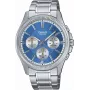 Casio vyriškas analoginis kvarcinis laikrodis MTP1375PD2A2V mėlynas ciferblatas, nerūdijantis plienas 43,8 mm