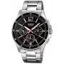 Casio MTP-1374D-1AV Vyriškas analoginis kvarcinis laikrodis iš nerūdijančio plieno 43,5 mm
