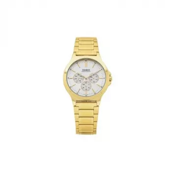 CASIO MTP-V300G-9AUDF Vyriškas analoginis kvarcinis laikrodis, aukso jonais dengtas nerūdijantis plienas, 41,5 mm