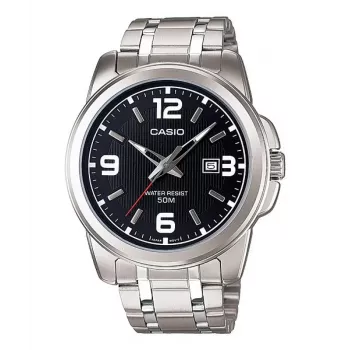 Vyriškas analoginis kvarcinis laikrodis CASIO MTP1314D1AVDF, 44,9 mm, nerūdijantis plienas