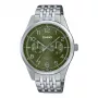 CASIO MTPE340D3AVDF Vyriškas analoginis kvarcinis laikrodis 42mm nerūdijančio plieno žalias ciferblatas