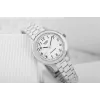 CASIO Moteriškas Analoginis Kvarcinis Laikrodis LTP-1128A-7B 33mm Sidabrinis Ciferblatas Nerūdijantis Plienas