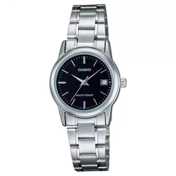 CASIO Moteriškas Laikrodis LTP-V002D-1A Analoginis Kvarcinis 31mm Nerūdijantis Plienas