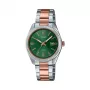 CASIO Women's LTP1302PRG3AV Analog Quartz Watch 34,5 mm Rose Gold-tone Stainless Steel Green Dial